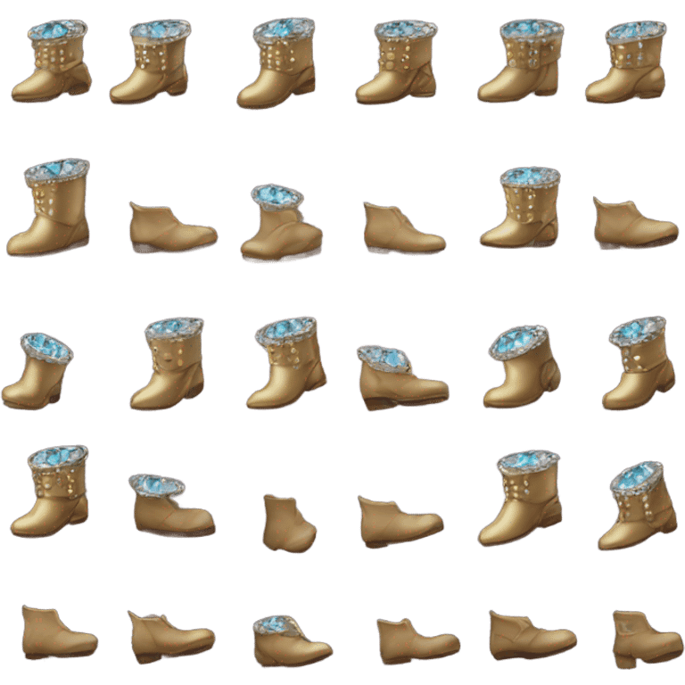 knight boots with diamonds emoji