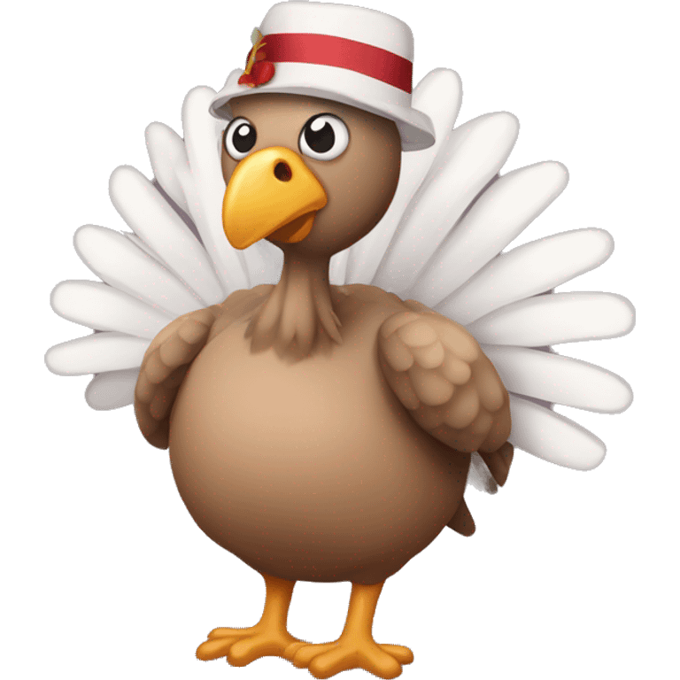 Turkey in pajamas emoji