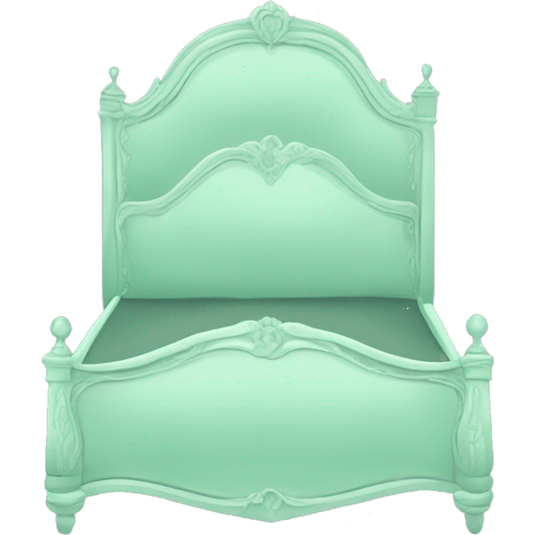 Mint green marie antoinette bed  emoji