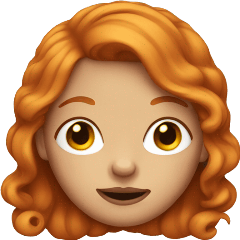 ginger girl with nose rings emoji