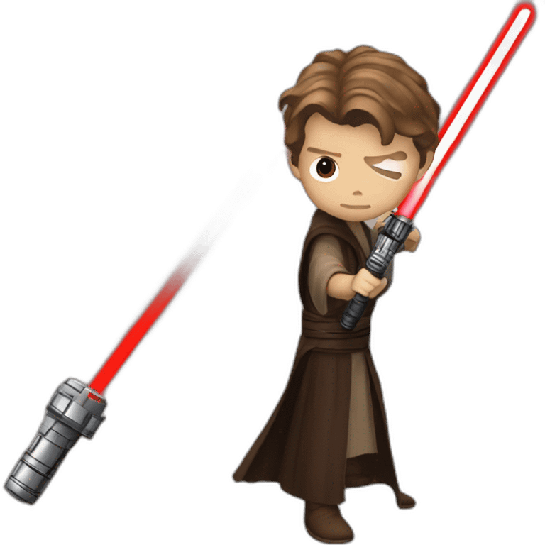 Anakin skywalker red lightsaber emoji