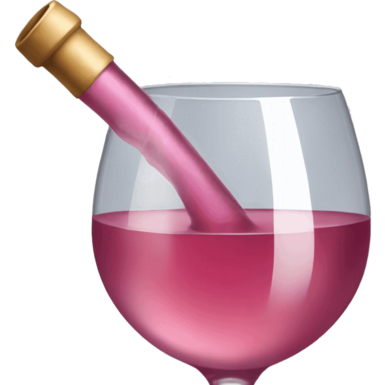 Pink wine emoji