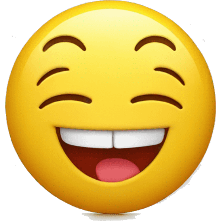 yellow color laughing emoji with red heart eyes and smiling emoji