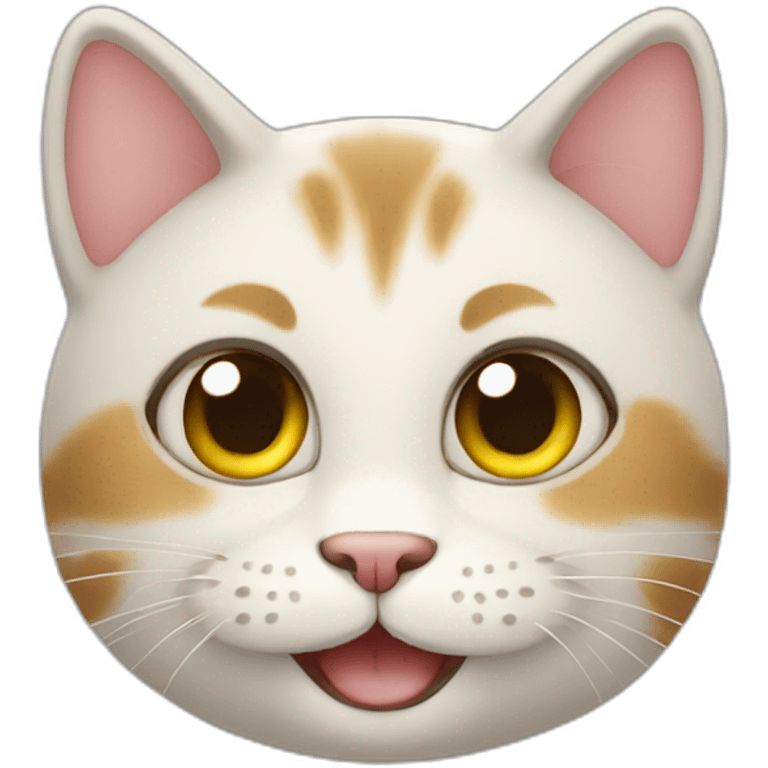 Cute smiling cat emoji