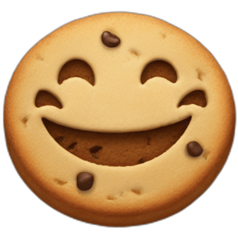 single smiling cookie emoji