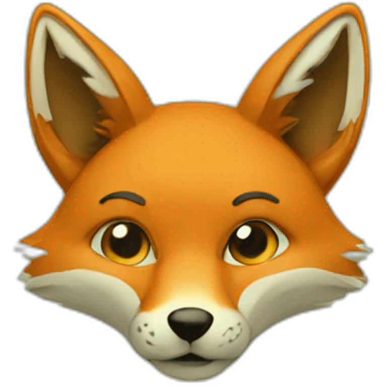 Fox covered in weed emoji