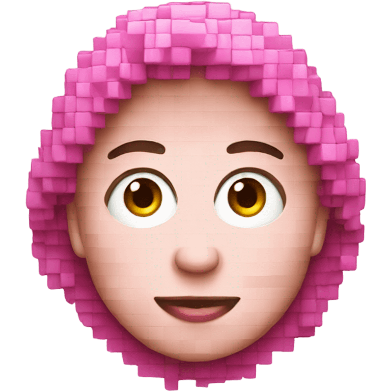 pink pixel hear  emoji