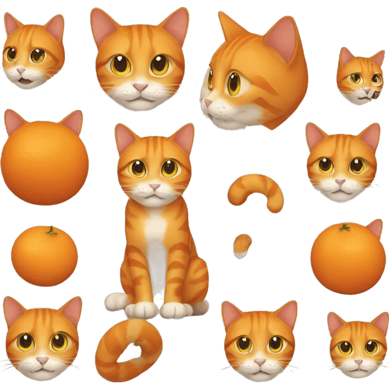 Orange cat emoji