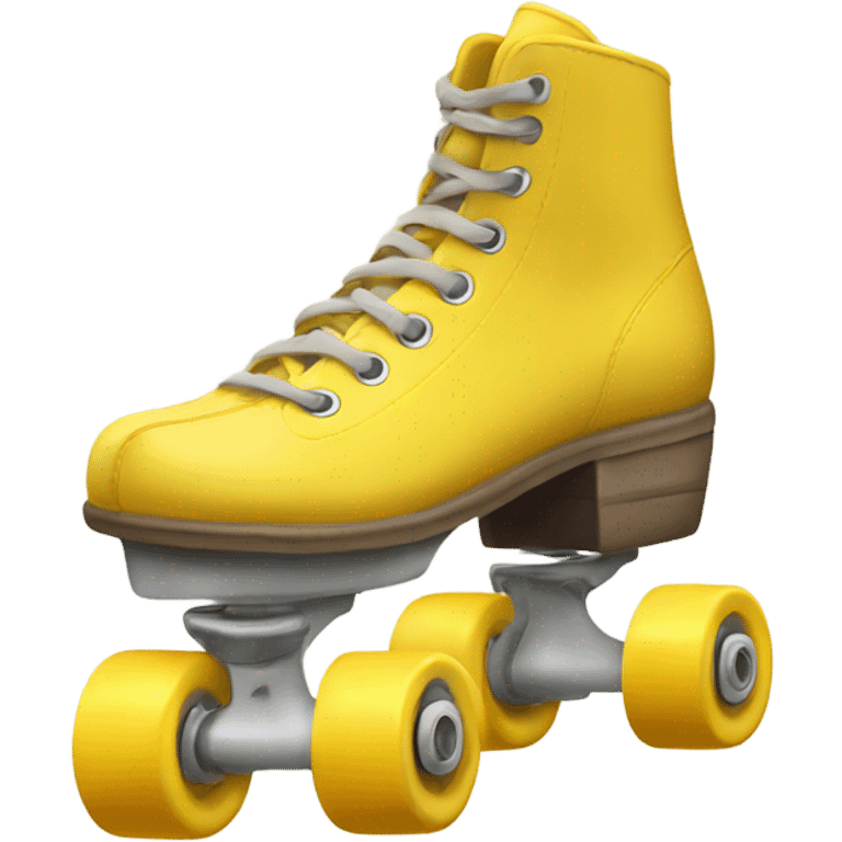 Create a yellow rollerskate  emoji