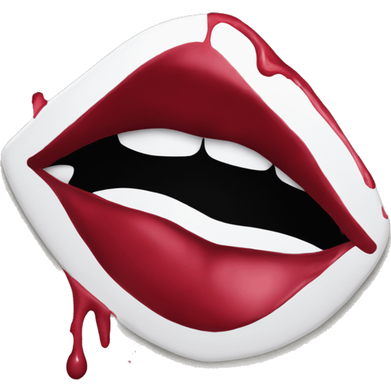 A lipstick kiss stain  emoji