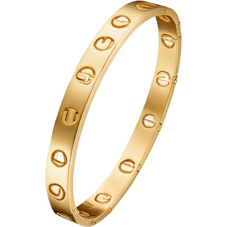 cartier love bracelet gold emoji