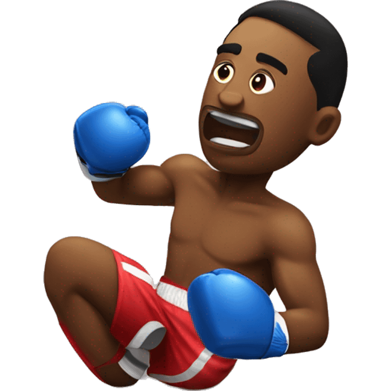 Boxing knockdown emoji