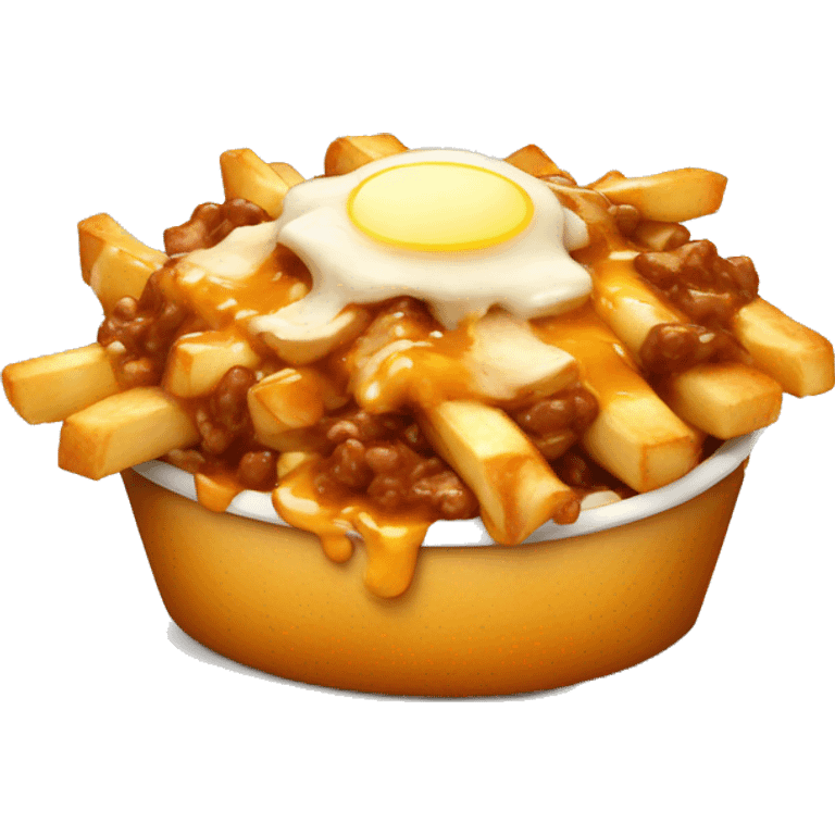 Poutine qui mange une poutine  emoji