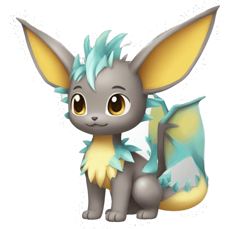 Shiny-Eeveelution-Cute-Dragon-Pokémon-fusion full body emoji