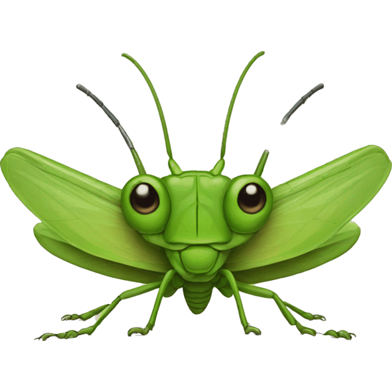 Grasshopper face emoji