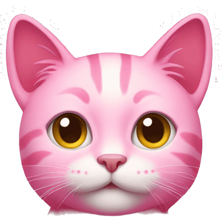 Pink cat emoji