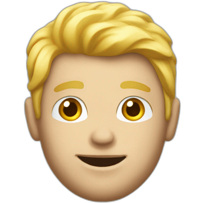 Un homme blond qui vole des bonbons emoji