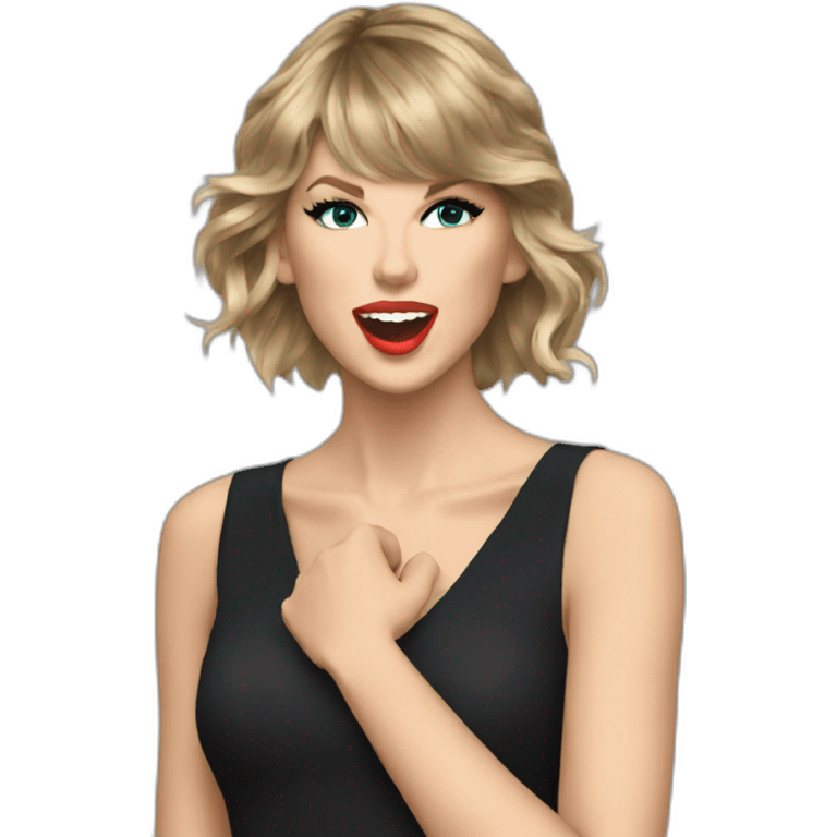 Taylor swift singing emoji