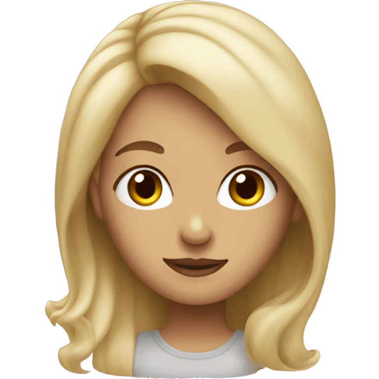 couple girl in blondy hair emoji