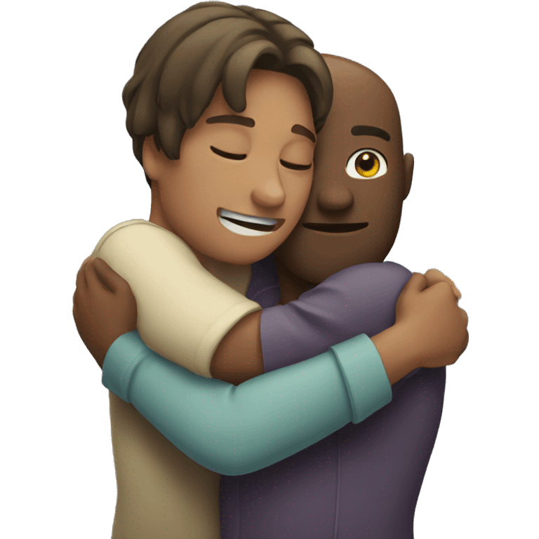 2 peoples hug emoji