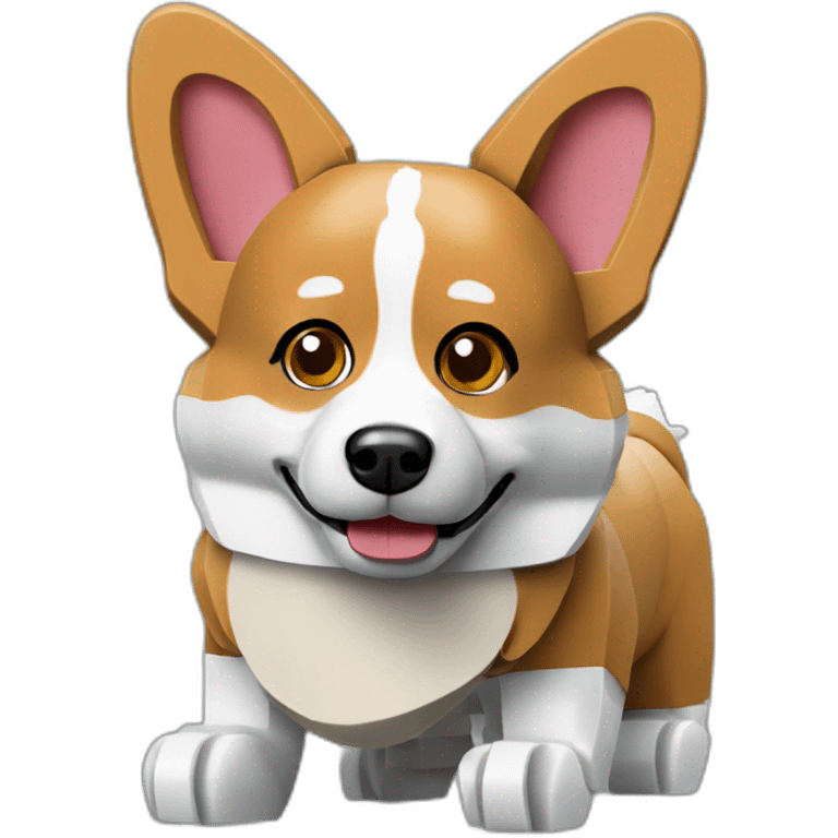 Lego corgi emoji