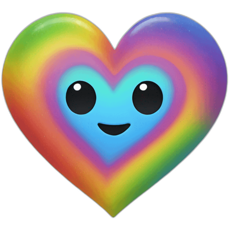 Rainbow heart emoji