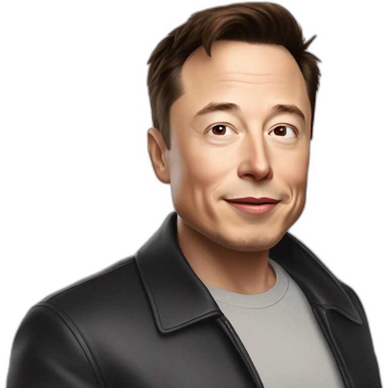 Elon Musk qui fait un bisous emoji