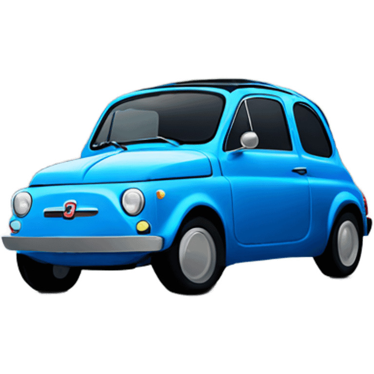 blue fiat 500 emoji