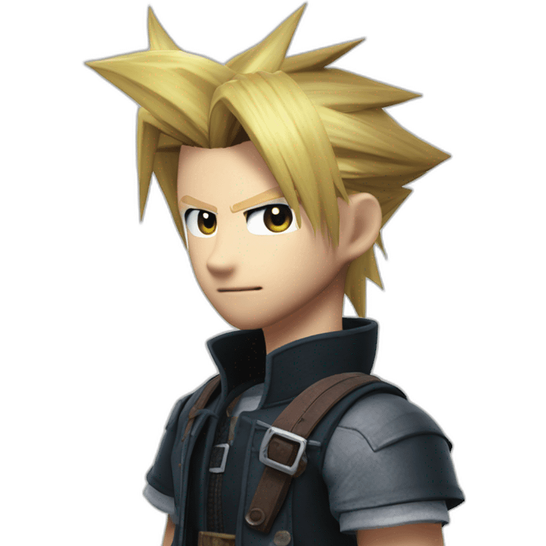 Final fantasy 7 remake cloud strife emoji