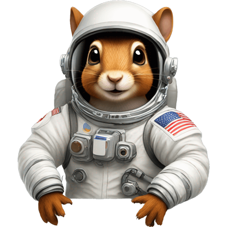 Astronaut squirrel emoji