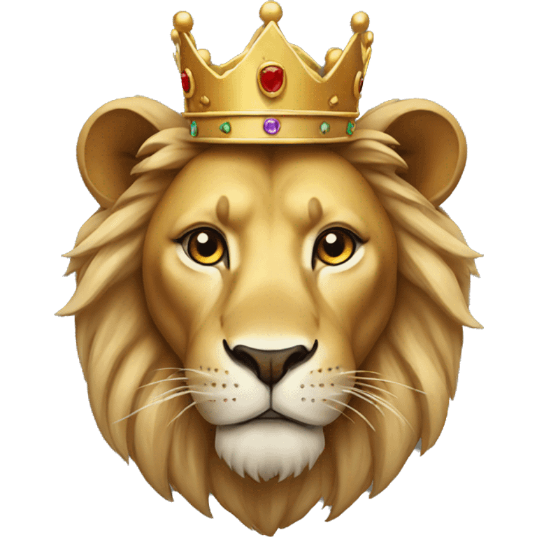 Lion with crown emoji