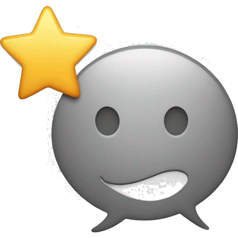 Feedback Emoji 
Usage: To request or give feedback.
Design Idea: A speech bubble with a star inside. emoji