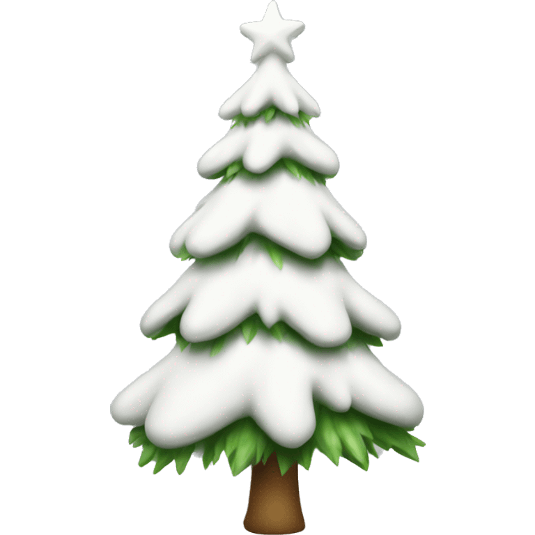 White Christmas tree emoji