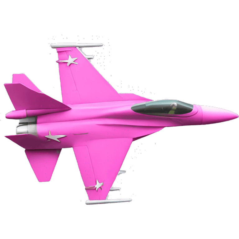 Fighter jet with pink bow  emoji