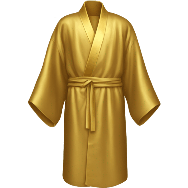 Gold silk robe emoji