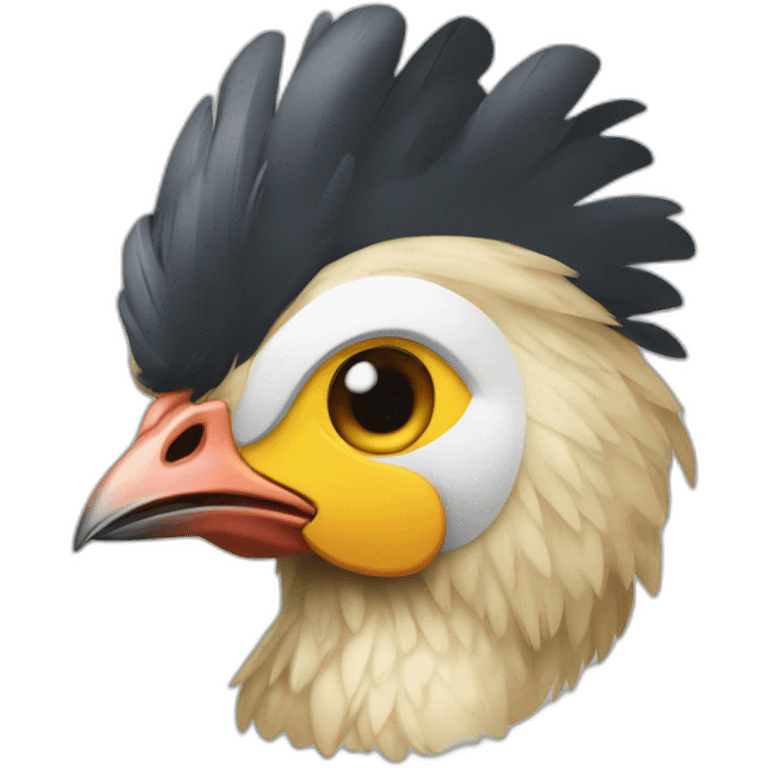 Poule doré emoji