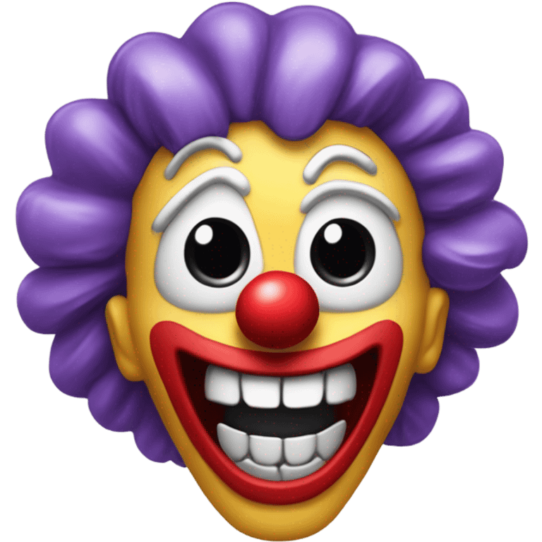 Skull being a clown laughing with this emoji +🫵 emoji