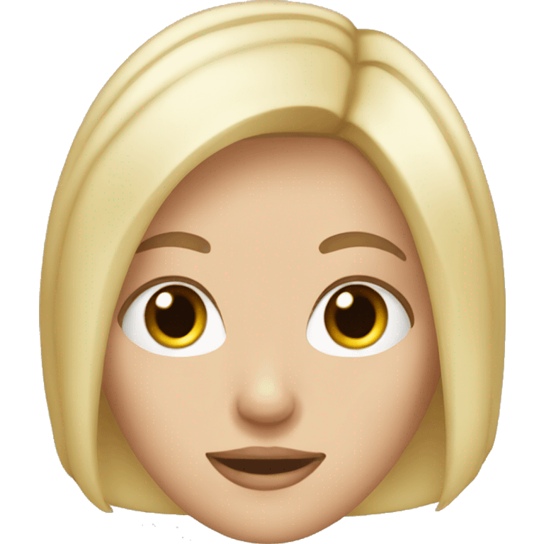 white girlwih blonde hair emoji