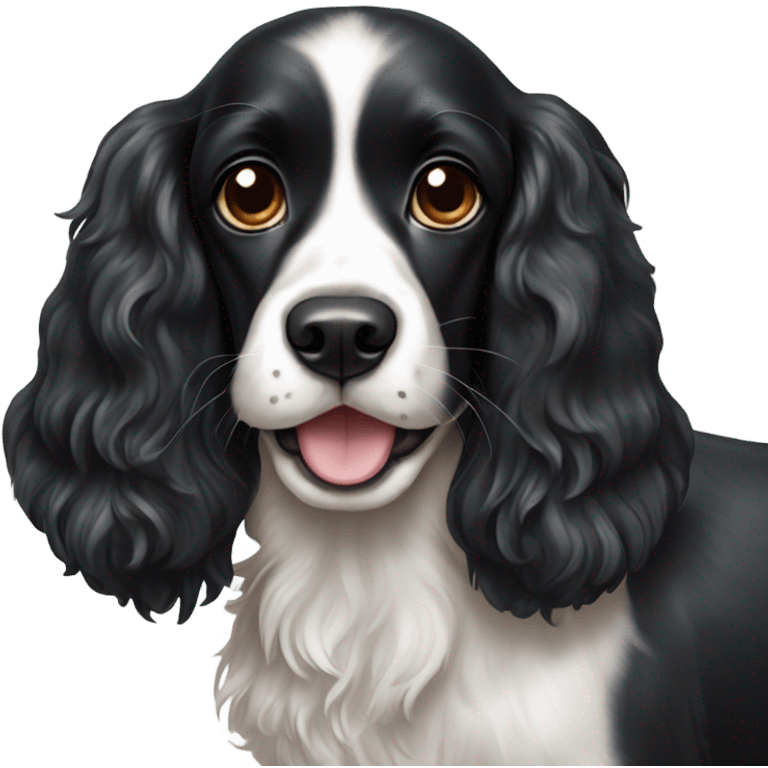 Black cocker spaniel emoji