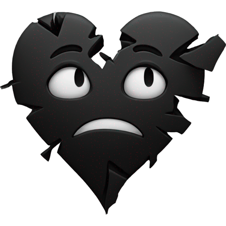 Black broken heart emoji