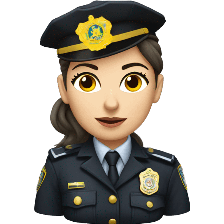 mujer policia nacional españa peliroja emoji