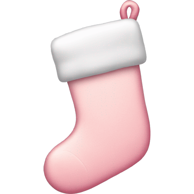  light pink Christmas stocking emoji