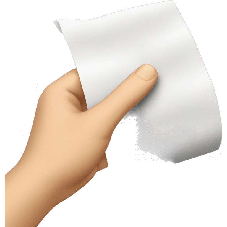 hands receiving an exciting piece of paper  emoji