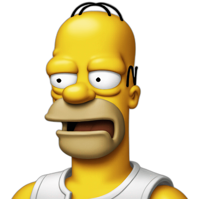 Homer Simpson potrait emoji