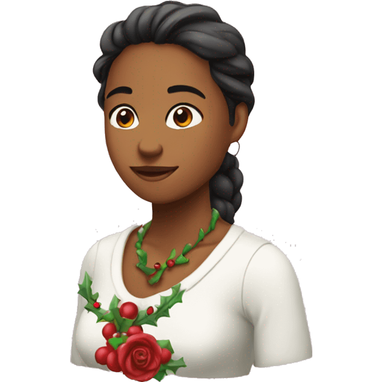 Rosa Christmas emoji