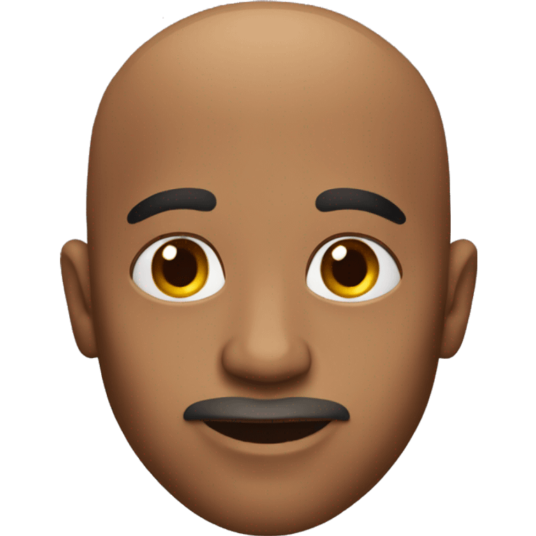 Bald black man emoji