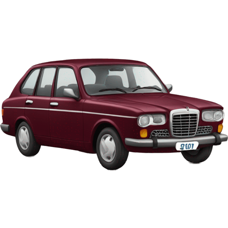 Burgundy car emoji