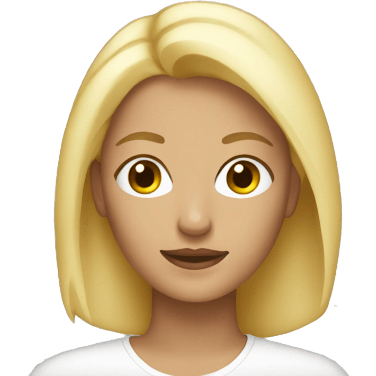 blonde woman in her 20s emoji