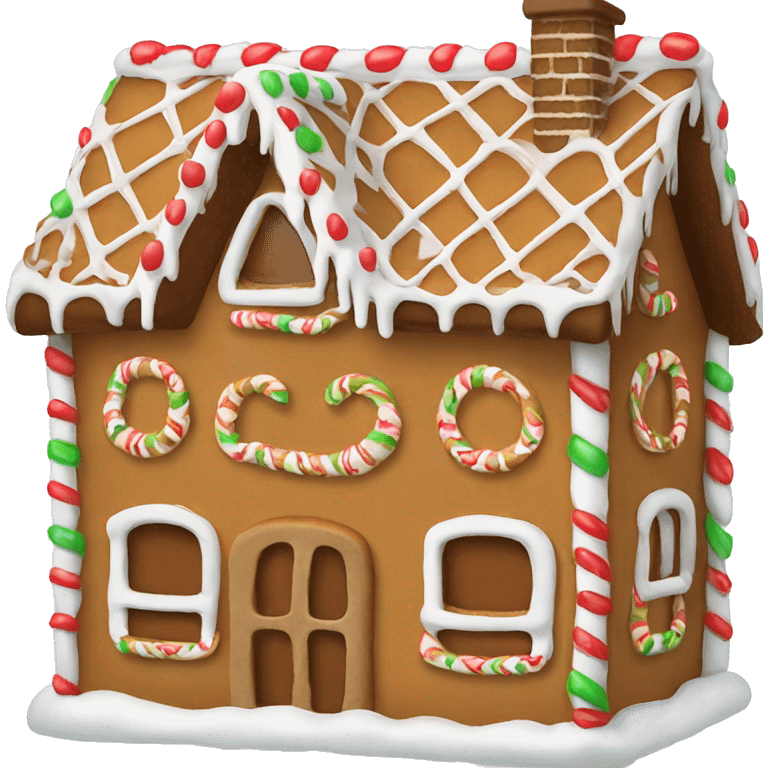 Gingerbread house emoji