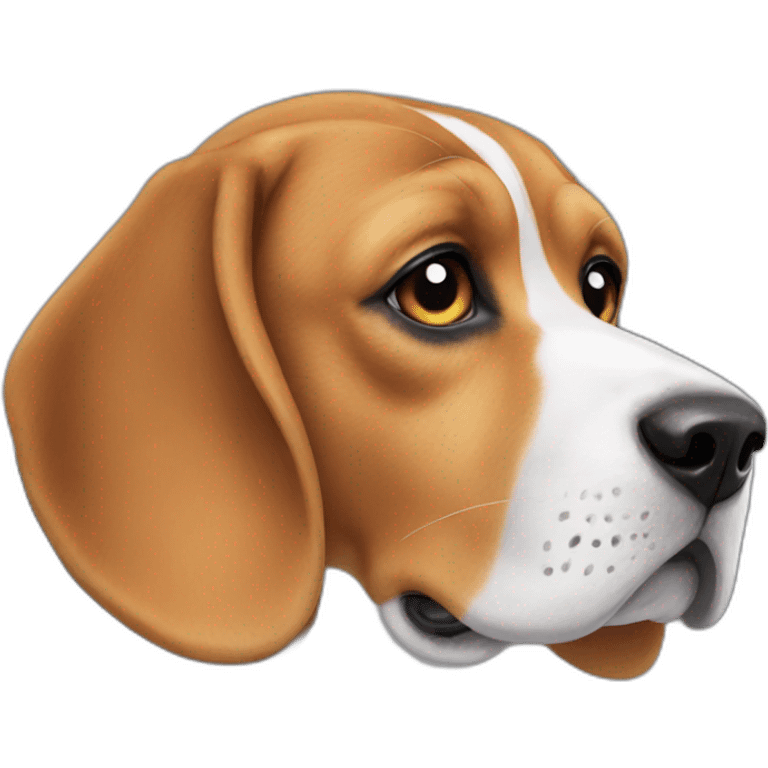 Beagle com bone emoji